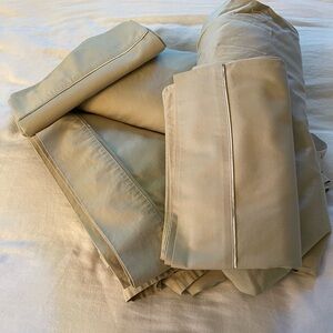 Sage color Split King Sheet Set
